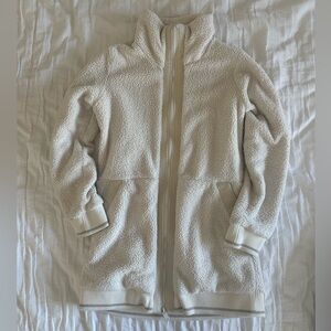 Athleta Long Sherpa Zip-Up Jacket